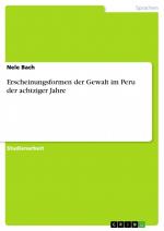 Erscheinungsformen der Gewalt im Peru der achtziger Jahre / Nele Bach / Taschenbuch / Paperback / 28 S. / Deutsch / 2008 / GRIN Verlag / EAN 9783638939621