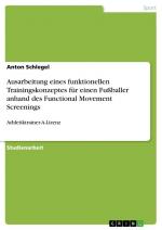 Ausarbeitung eines funktionellen Trainingskonzeptes für einen Fußballer anhand des Functional Movement Screenings / Athletiktrainer-A-Lizenz / Anton Schlegel / Taschenbuch / Paperback / 40 S. / 2016