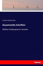 Gesammelte Schriften / William Shakespeare's Sonette / Friedrich Bodenstedt / Taschenbuch / Paperback / 240 S. / Deutsch / 2016 / hansebooks / EAN 9783742806765