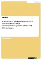 Ableitung von prozessunterstützenden Infrastrukturen für das Informationsmanagement. Daten und Anwendungen / Anonymous / Taschenbuch / Paperback / 36 S. / Deutsch / 2016 / GRIN Verlag