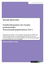 Schallwellenanalyse des Sounds professioneller TenorsaxophonspielerInnen. Teil 3 / Alexander Markus Rehm / Taschenbuch / 28 S. / Deutsch / 2018 / GRIN Verlag / EAN 9783668815919