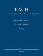 Johannes-Passion BWV 245 / Studienpartitur, Dt engl, Bärenreiter Urtext / Johann Sebastian Bach / Taschenbuch / 266 S. / Deutsch / 2006 / Bärenreiter Verlag / EAN 9790006201662