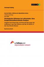 Strategische Allianzen im Luftverkehr. Eine kooperationstheoretische Analyse / Christoph Keding / Taschenbuch / Paperback / 60 S. / Deutsch / 2019 / GRIN Verlag / EAN 9783668917972