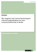 Wie umgehen mit Unterrichtsstörungen? Orientierungspraktikum an einer Gemeinschaftsschule in Berlin / Anonymous / Taschenbuch / Paperback / 64 S. / Deutsch / 2020 / GRIN Verlag / EAN 9783346237064