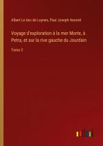 Voyage d'exploration à la mer Morte, à Petra, et sur la rive gauche du Jourdain / Tome 3 / Albert Le duc de Luynes (u. a.) / Taschenbuch / Paperback / Französisch / 2024 / Outlook Verlag