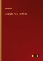 Le Paradis Perdu Par Milton / John Milton / Taschenbuch / Paperback / Französisch / 2024 / Outlook Verlag / EAN 9783385121232