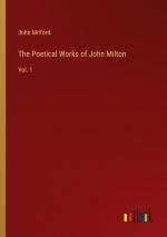 The Poetical Works of John Milton / Vol. 1 / John Mitford / Taschenbuch / Paperback / Englisch / 2024 / Outlook Verlag / EAN 9783385413337