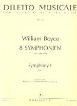 Symphony I B-Dur / Acht Symphonien 'Eight symphonies Opera seconda' / William Boyce / Stimmensatz / Doblinger Verlag / EAN 9790012408178