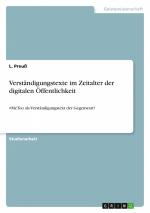 Verständigungstexte im Zeitalter der digitalen Öffentlichkeit / #MeToo als Verständigungstext der Gegenwart? / L. Preuß / Taschenbuch / 32 S. / Deutsch / 2025 / GRIN Verlag / EAN 9783389107409