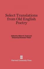 Albert S. Cook: Select Translations from