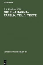 J. A. Knudtzon: Die El-Amarna-Tafeln, Te