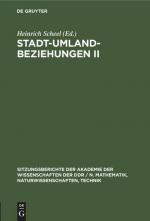 Stadt-Umland-Beziehungen II
