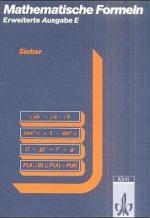 Mathematische Formeln. Formelsammlung E 