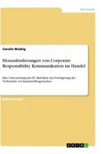 Herausforderungen von Corporate Responsibility Kommunikation im Handel