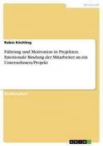 Führung und Motivation in Projekten. Emotionale Bindung der Mitarbeiter an ein Unternehmen/Projekt