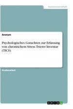 Psychologisches Gutachten zur Erfassung von chronischem Stress. Trierer Inventar (TICS)