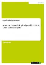 Amor oscuro und die gleichgeschlechtliche Liebe in Lorcas Lyrik