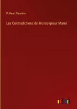 Les Contradictions de Monseigneur Maret