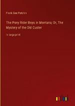 The Pony Rider Boys in Montana; Or, The Mystery of the Old Custer