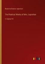 The Poetical Works of Mrs. Leprohon