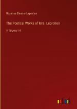 The Poetical Works of Mrs. Leprohon