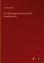 Der Colportagebuchhandel und die Gewerbenovelle