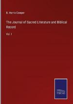 The Journal of Sacred Literature and Biblical Record