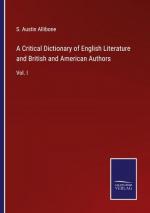 A Critical Dictionary of English Literature and British and American Authors