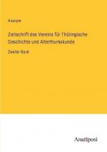 Zeitschrift des Vereins für Thüringische Geschichte und Alterthumskunde