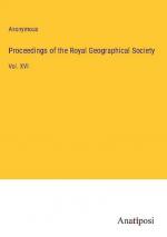 Proceedings of the Royal Geographical Society