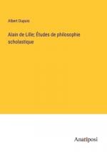 Alain de Lille; Études de philosophie scholastique