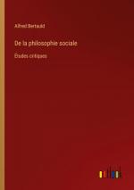 Alfred Bertauld: De la philosophie socia