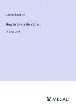 How to Live a Holy Life