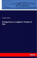 Prolegomena zu Lydgate's Temple of Glas