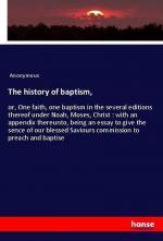 The history of baptism