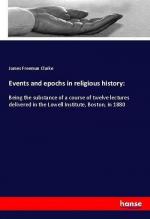 Events and epochs in religious history