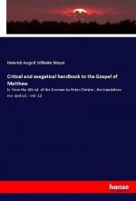 Critical and exegetical handbook to the Gospel of Matthew