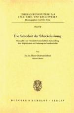 Hanns-Christoph Zahrnt: Die Sicherheit d