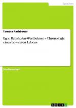 Egon Ranshofen-Wertheimer ¿ Chronologie eines bewegten Lebens