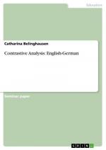 Contrastive Analysis: English-German