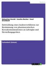 Entwicklung eines Analyseverfahrens zur Bestimmung von pharmazeutischen Kreuzkontaminationen an Laborglas und Herstellungsgeräten