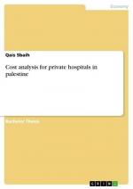 Cost analysis for private hospitals in palestine