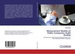 Measurement Models of Public Companies Audit Quality