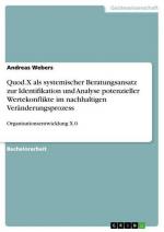 Quod.X als systemischer Beratungsansatz zur Identifikation und Analyse potenzieller Wertekonflikte im nachhaltigen Veränderungsprozess