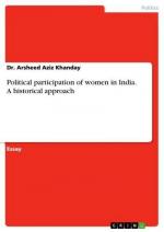 Political participation of women in India. A historical approach