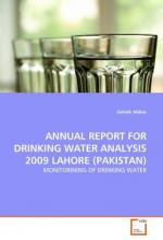 ANNUAL REPORT FOR DRINKING WATER ANALYSIS 2009 LAHORE (PAKISTAN)