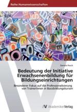 Bedeutung der Initiative Erwachsenenbildung für Bildungseinrichtungen