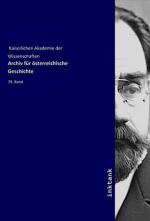 Archiv für österreichische Geschichte