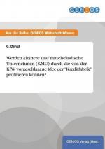 Werden kleinere und mittelständische Unternehmen (KMU) durch die von der KfW vorgeschlagene Idee der "Kreditfabrik" profitieren können?