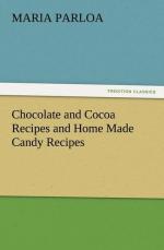 Chocolate and Cocoa Recipes and Home Made Candy Recipes